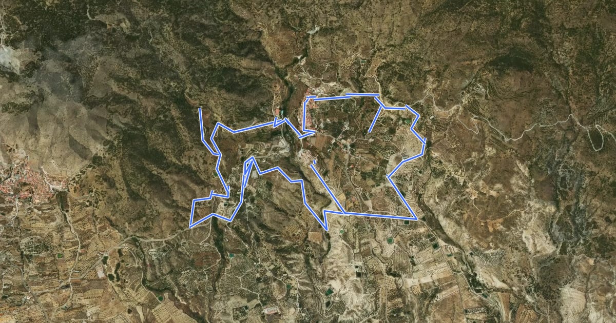 Маршрут Sendero de Los Molinos на спутниковом снимке