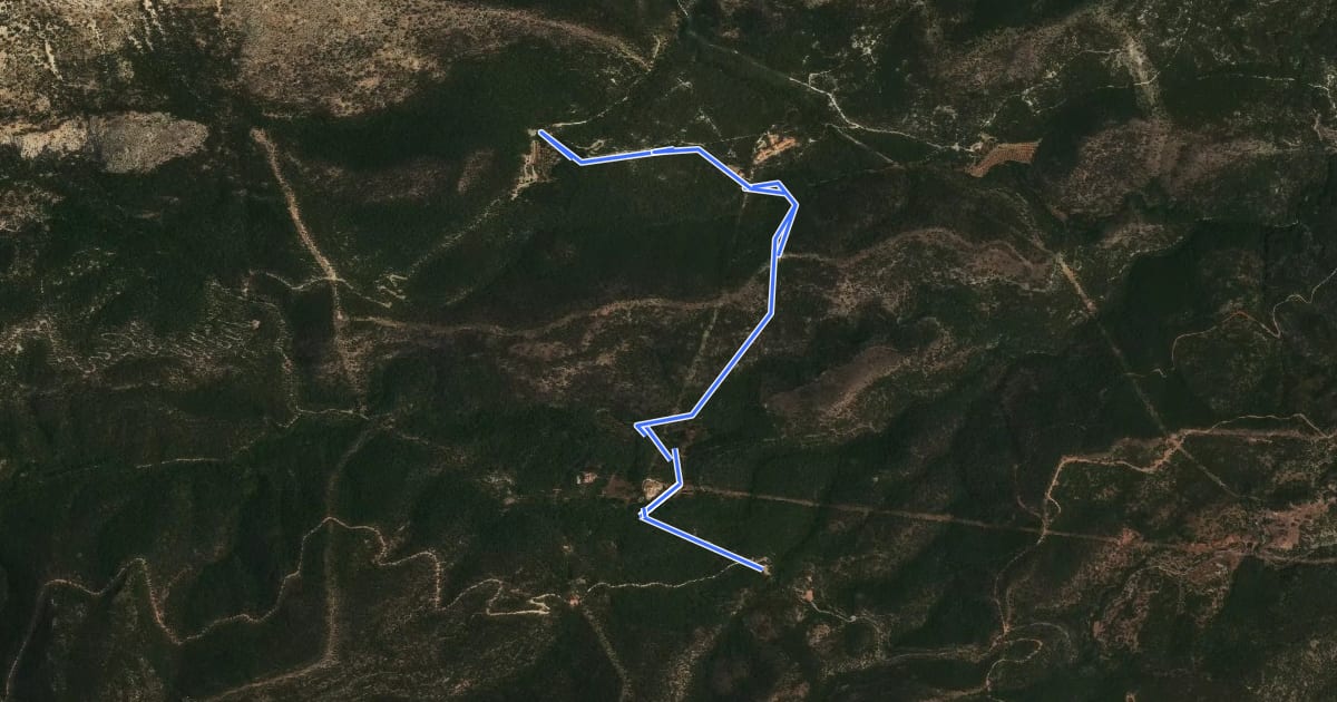 Маршрут Sendero de los Siete Hermanos на спутниковом снимке