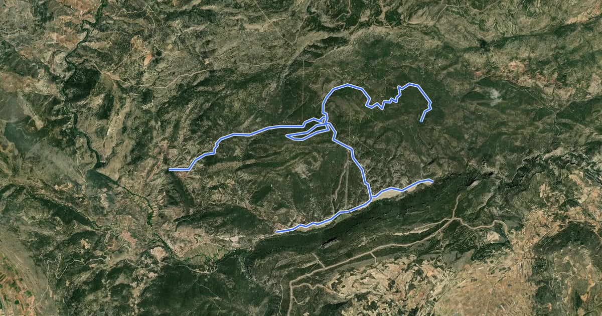 Маршрут Sendero de Orchova на спутниковом снимке