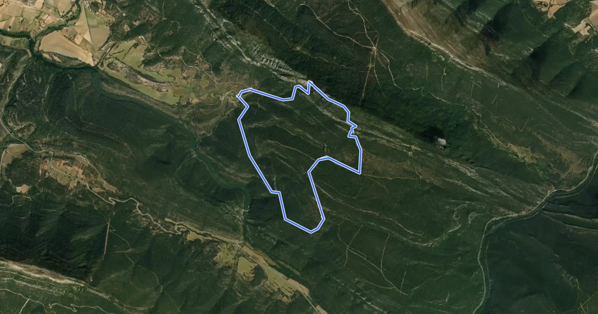 Маршрут Sendero de Peña Escalera на спутниковом снимке