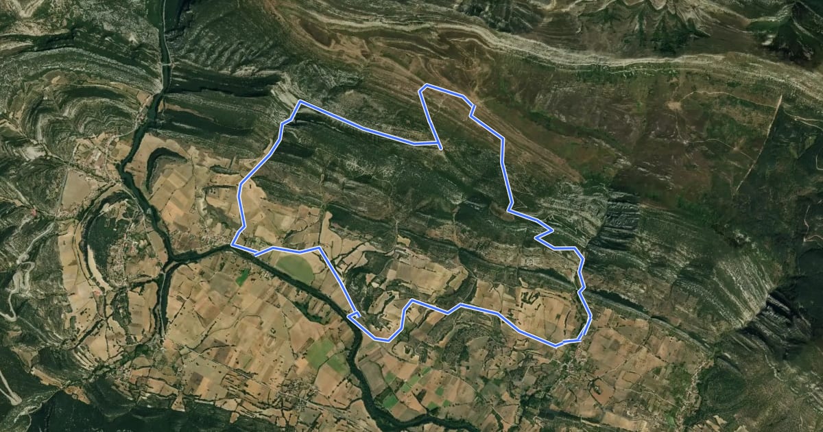 Маршрут Sendero de Pilas на спутниковом снимке