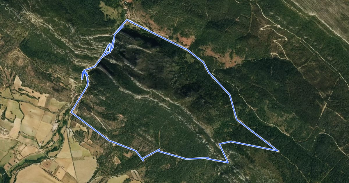 Маршрут Sendero de Puerta на спутниковом снимке