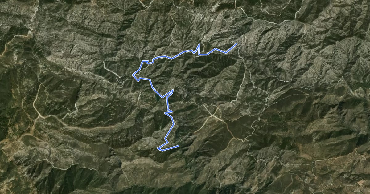 Маршрут Sendero de Río Verde на спутниковом снимке