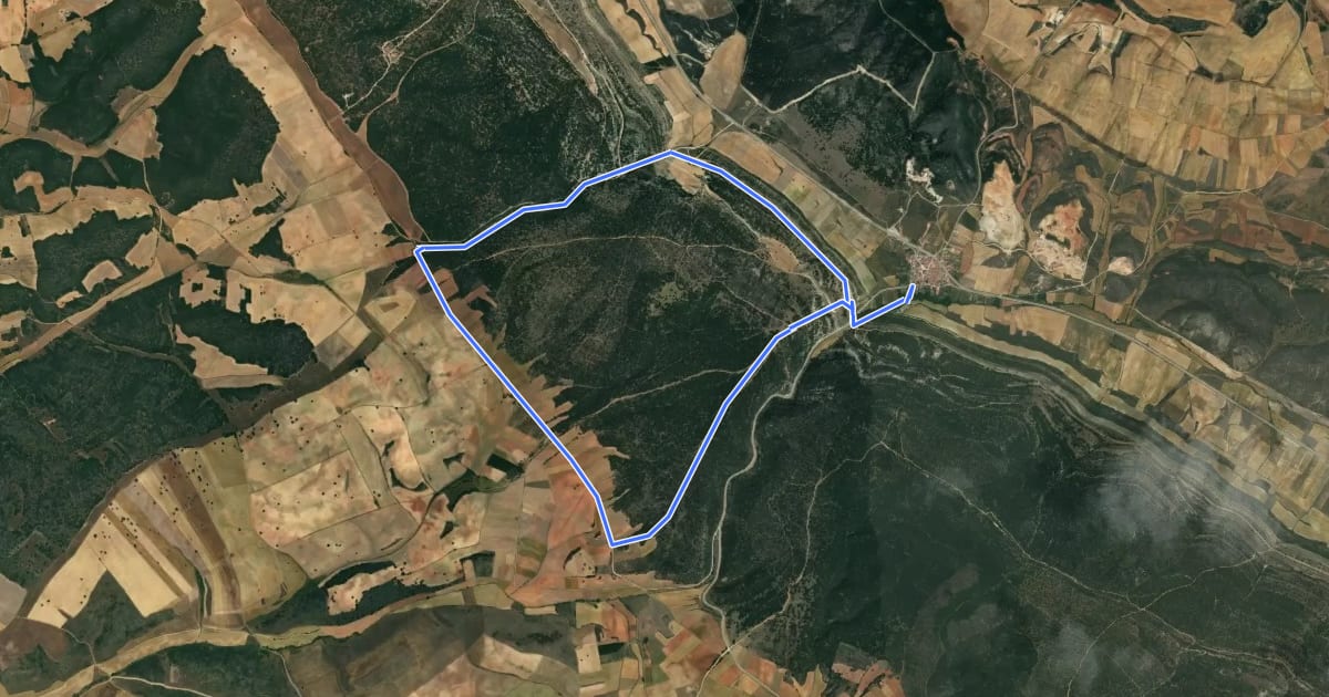 Маршрут Sendero de San Clemente на спутниковом снимке
