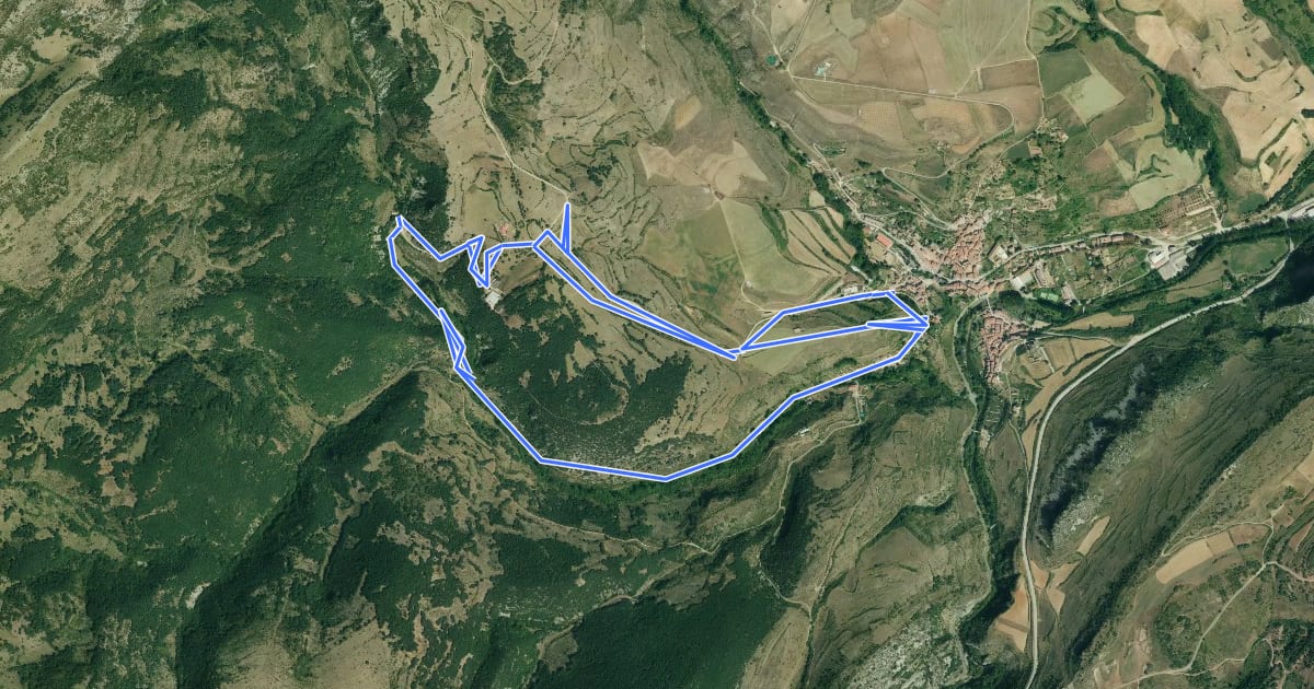 Маршрут Sendero de San Pedro на спутниковом снимке
