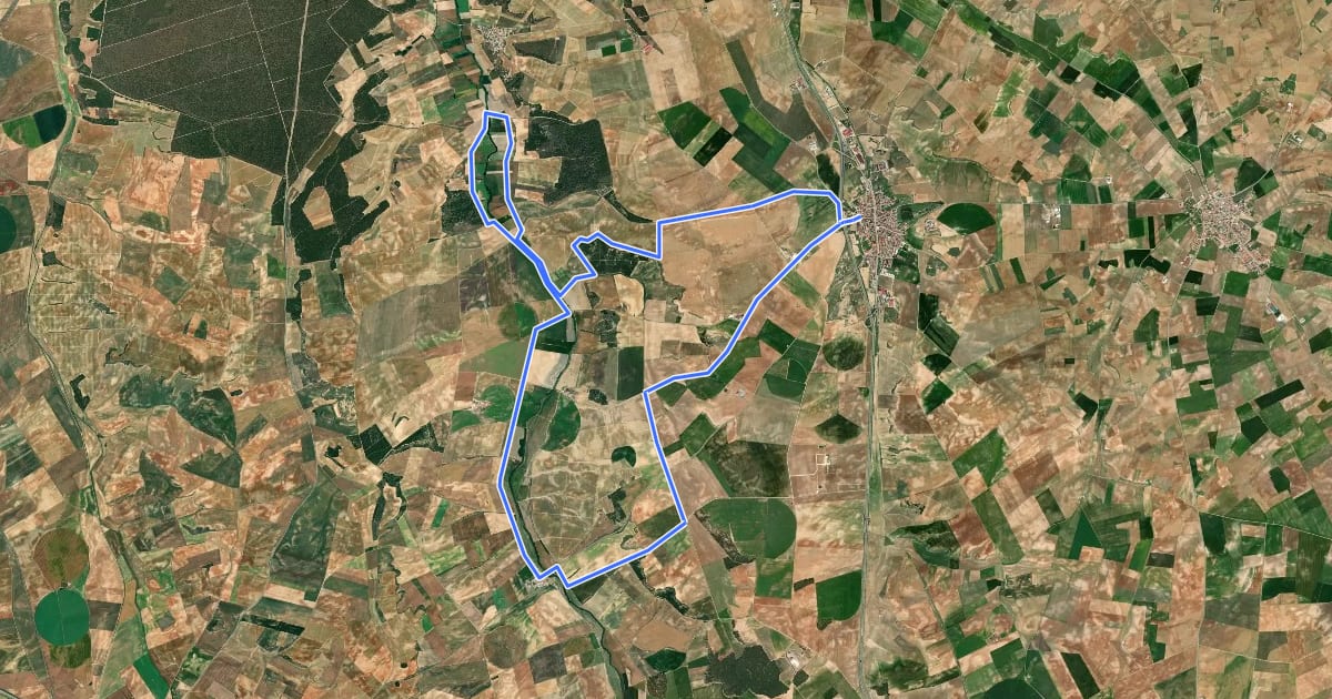 Маршрут Sendero de Zofraga на спутниковом снимке