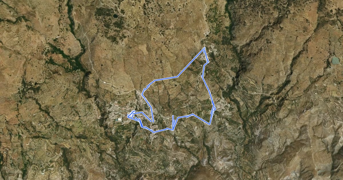 Маршрут Sendero del Agua на спутниковом снимке