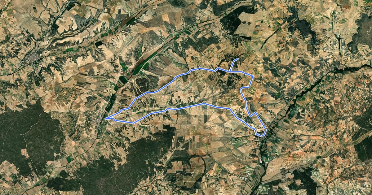 Маршрут Sendero del Bellosillo на спутниковом снимке