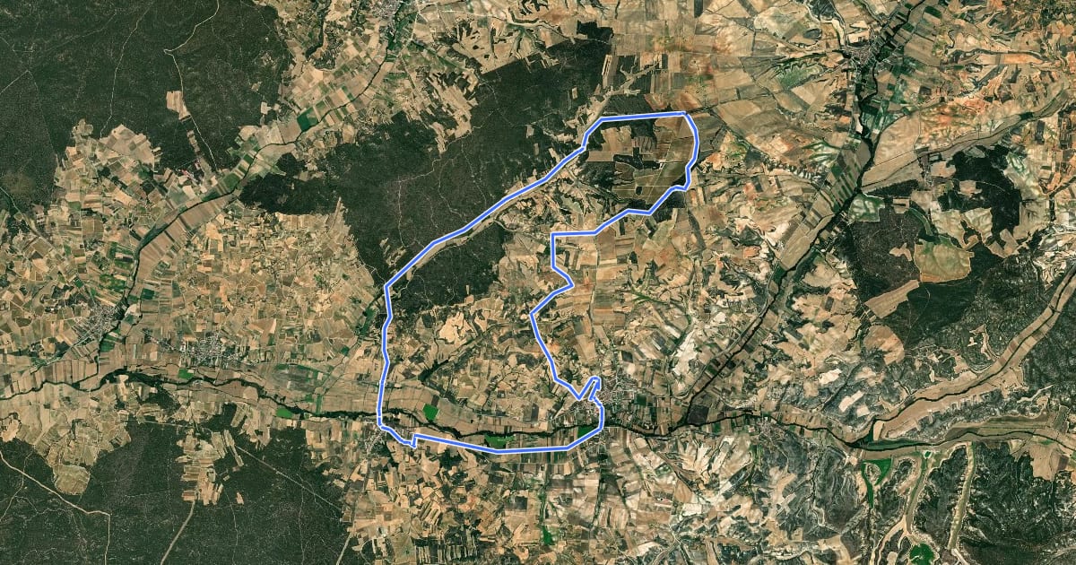 Маршрут Sendero del bosque y del pinar на спутниковом снимке