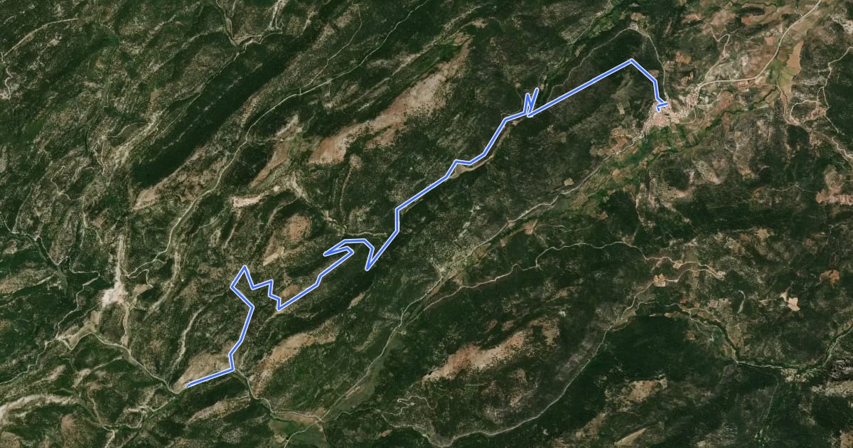 Маршрут Sendero del Calaire на спутниковом снимке