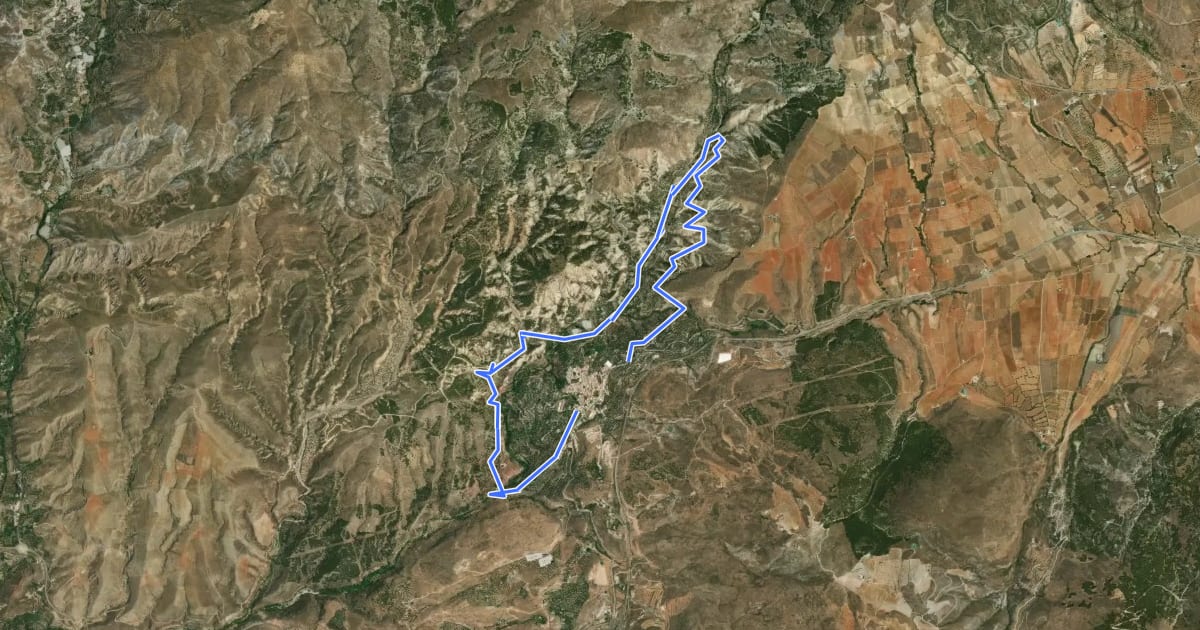 Маршрут Sendero del Castillejo на спутниковом снимке