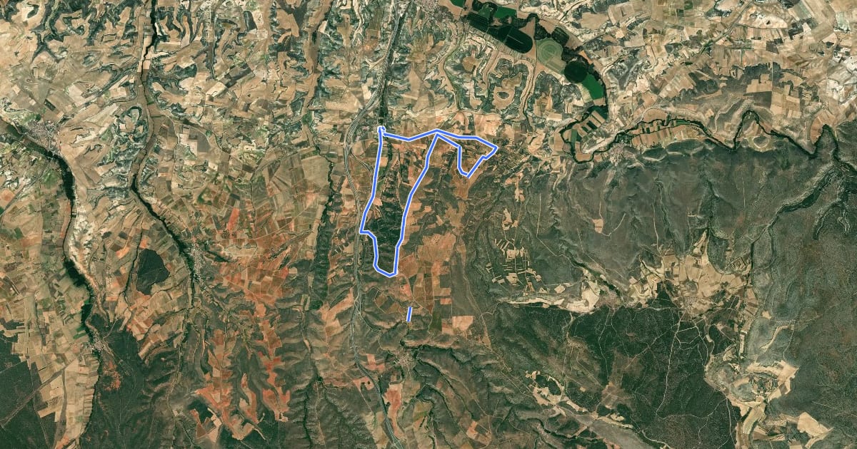 Маршрут Sendero del Cerro de la Mojonera на спутниковом снимке