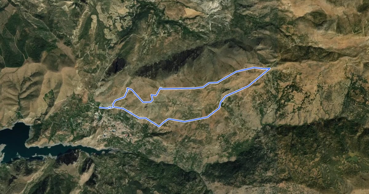 Маршрут Sendero del Cerro del Calar на спутниковом снимке