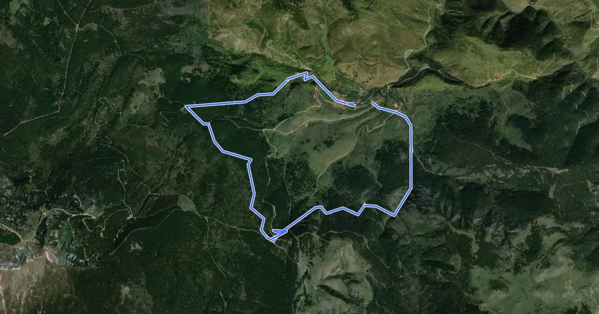 Маршрут Sendero del Collado de Neila на спутниковом снимке