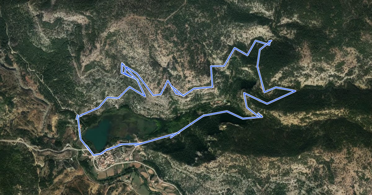 Маршрут Sendero del Escalerón a la Raya на спутниковом снимке