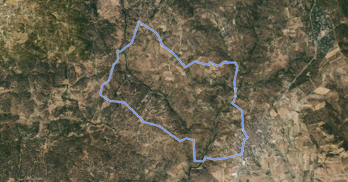 Маршрут Sendero del Lazarillo на спутниковом снимке