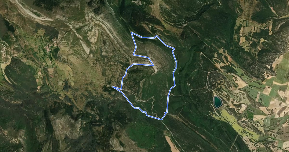 Маршрут Sendero del Mancubo на спутниковом снимке
