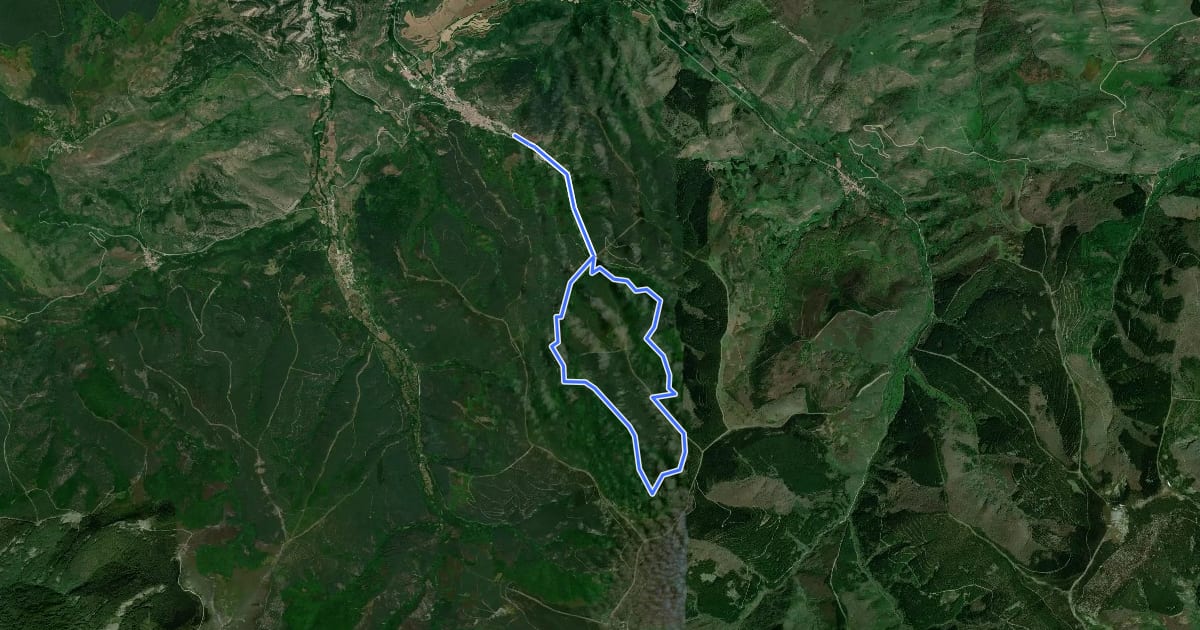 Маршрут Sendero del Nacedero на спутниковом снимке