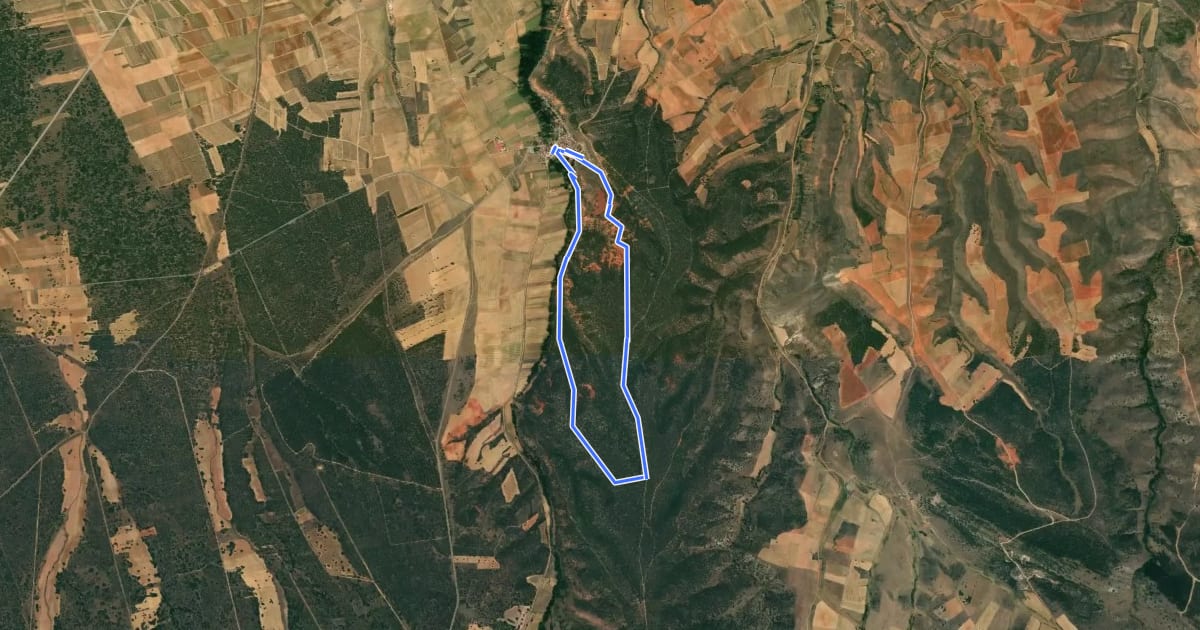 Маршрут Sendero del Paredón de San Félix на спутниковом снимке