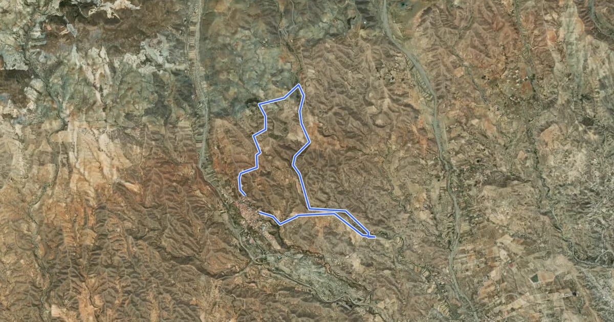 Маршрут Sendero del Picacho на спутниковом снимке