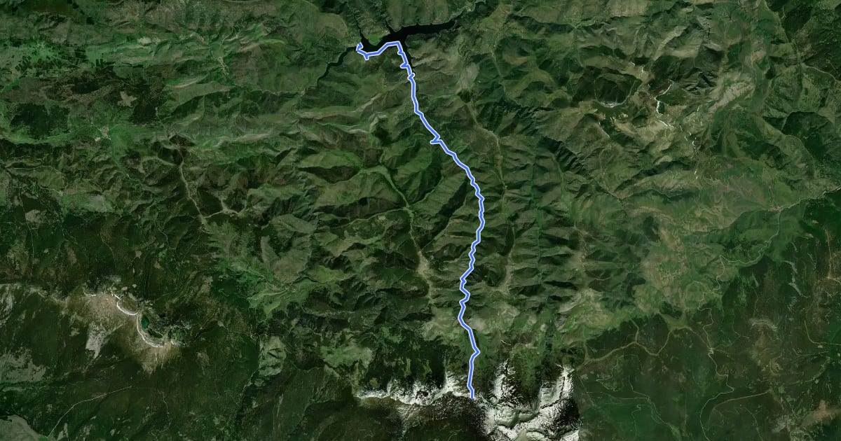 Маршрут Sendero del Portilla на спутниковом снимке