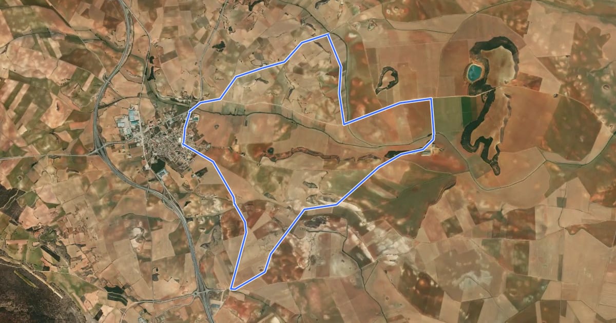 Маршрут Sendero del Pozo Airón на спутниковом снимке