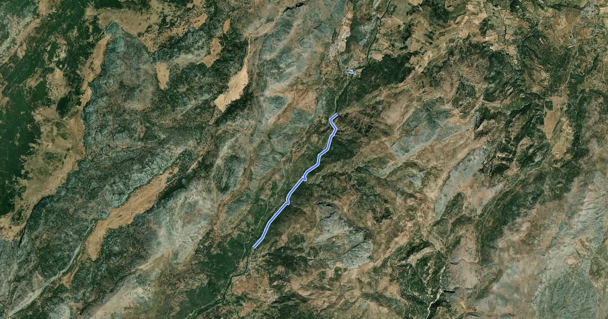 Маршрут Sendero del Río Guadiaro на спутниковом снимке