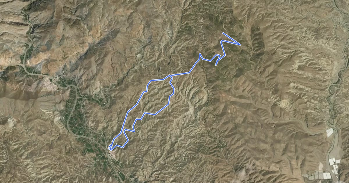 Маршрут Sendero del Ricaveral на спутниковом снимке