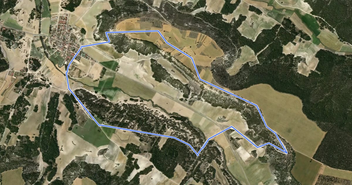Маршрут Sendero del Valcorba на спутниковом снимке