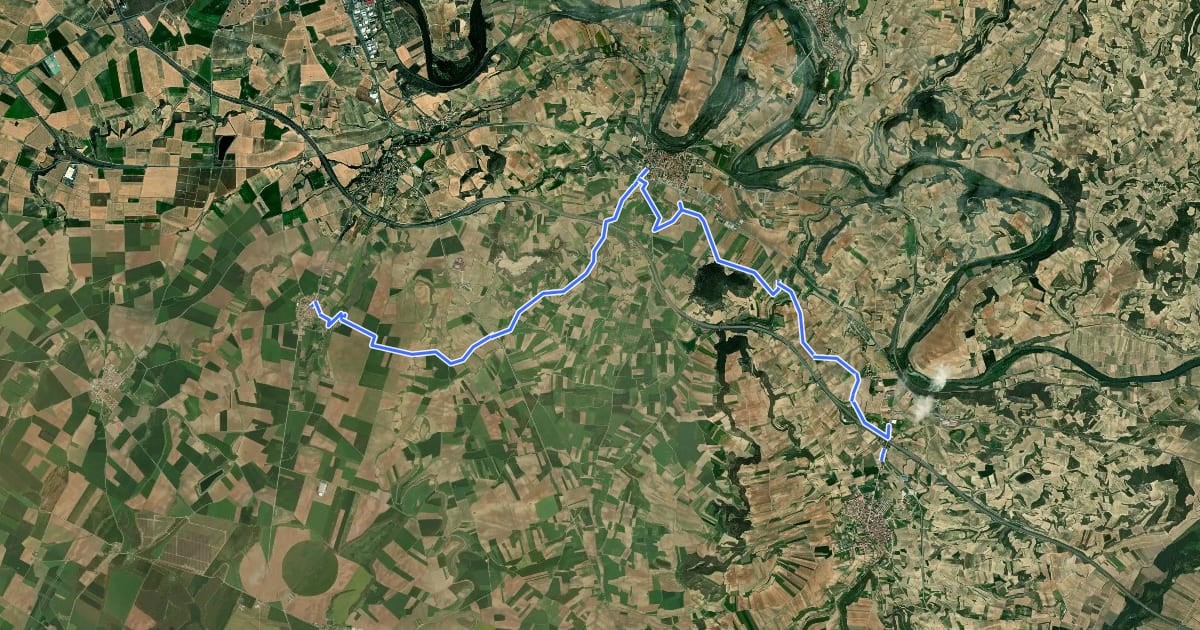 Маршрут Sendero del vino ADRA-8 на спутниковом снимке