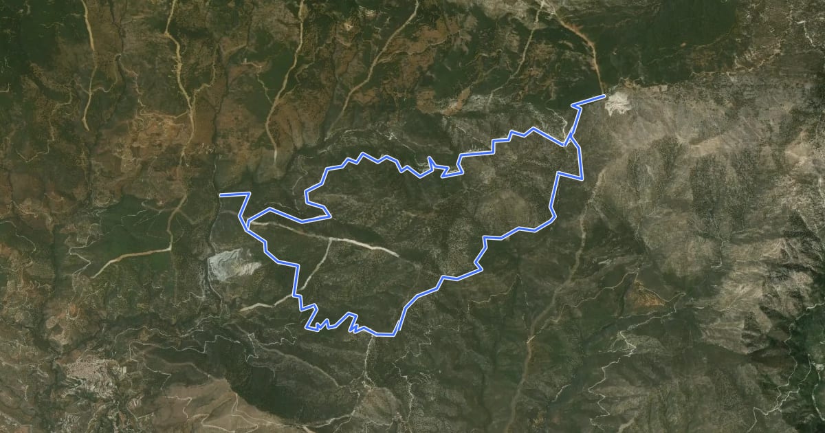 Маршрут Sendero Fábrica de la Luz - Puerto Blanquillo на спутниковом снимке