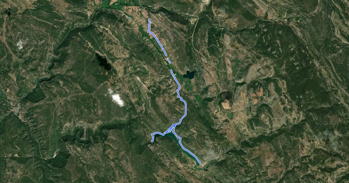 Маршрут Sendero integral Beteta на спутниковом снимке