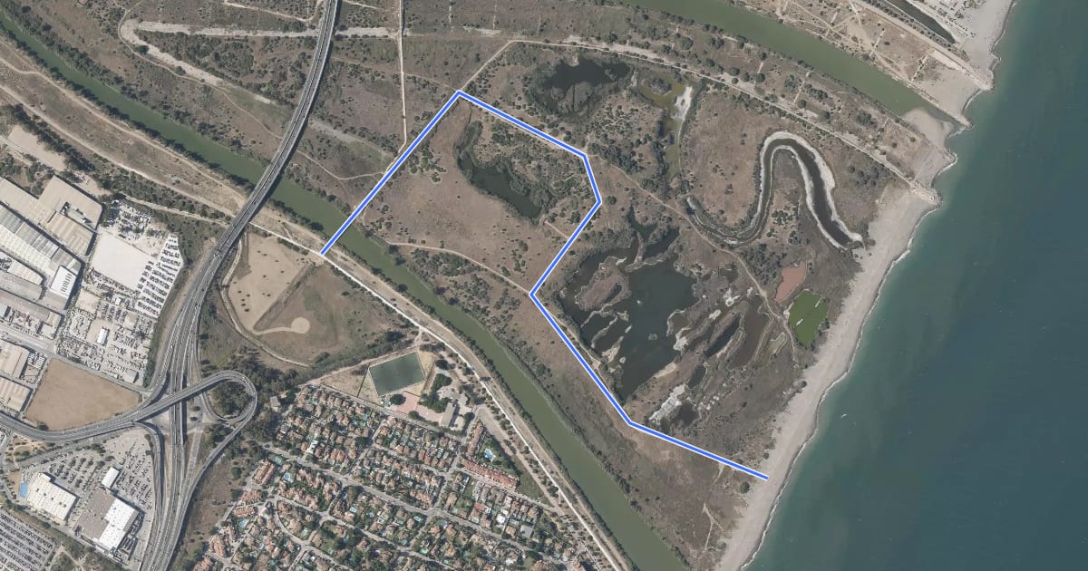 Маршрут Sendero Laguna Grande на спутниковом снимке