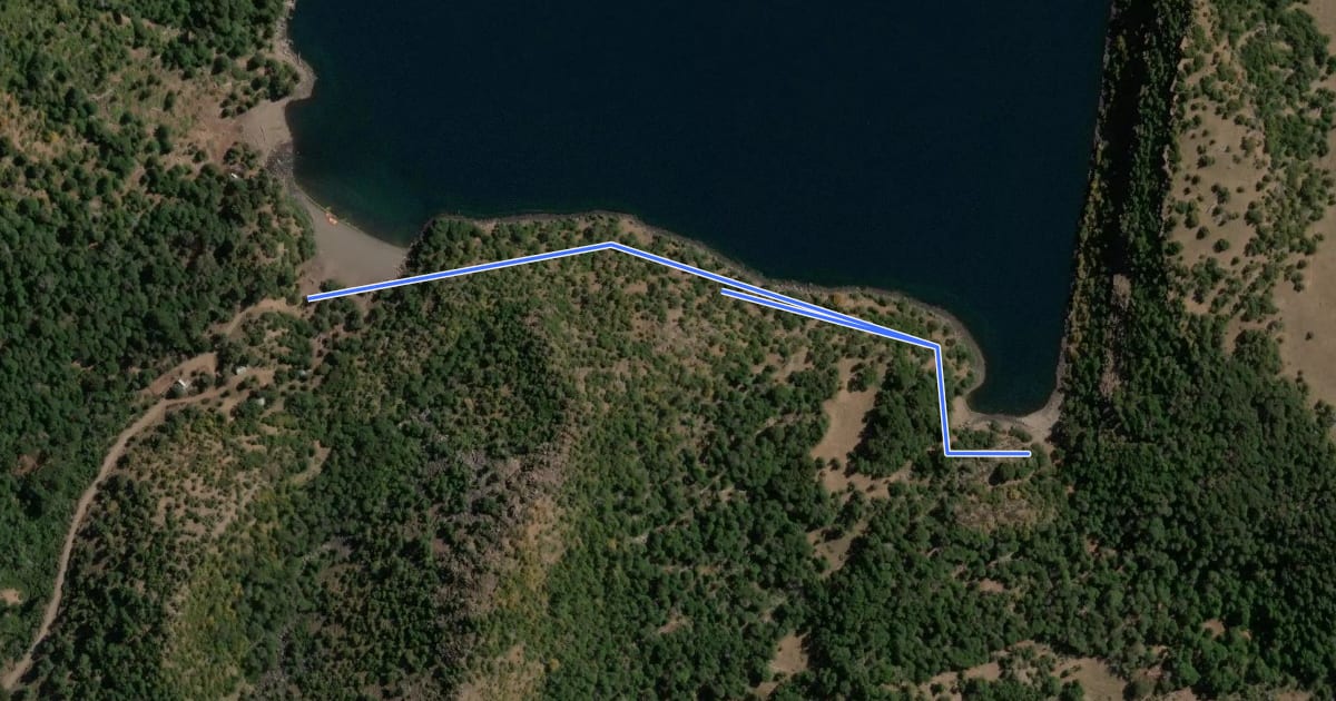 Маршрут Sendero Las Trincheras на спутниковом снимке