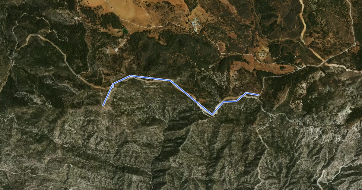Маршрут Sendero Pico de Lopera на спутниковом снимке