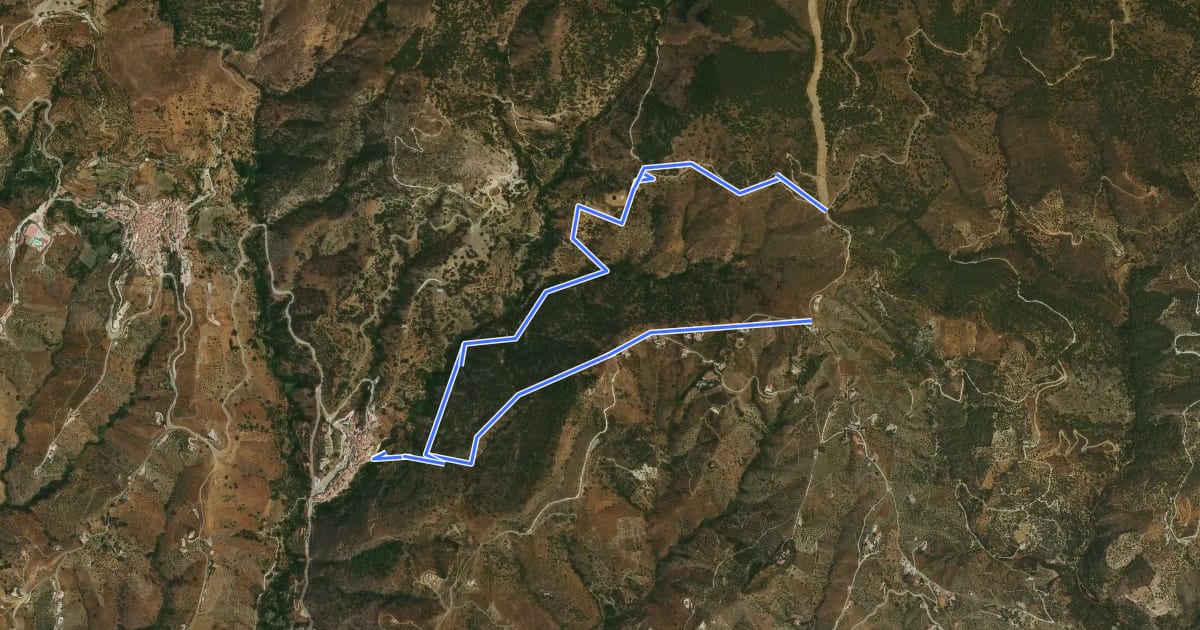 Маршрут Sendero Puente Árabe на спутниковом снимке