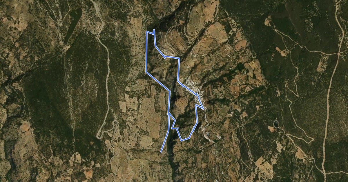 Маршрут Sendero Río Molinos на спутниковом снимке