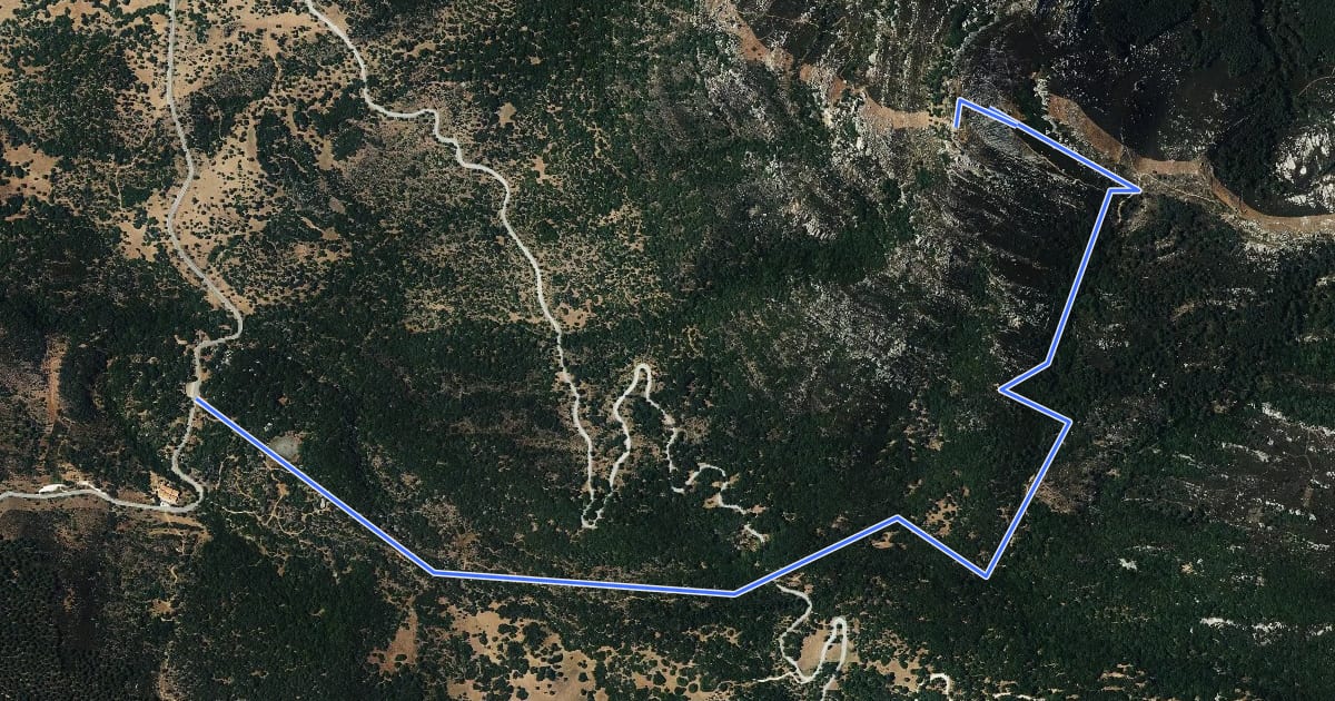 Маршрут Sendero Subida Al Picacho на спутниковом снимке