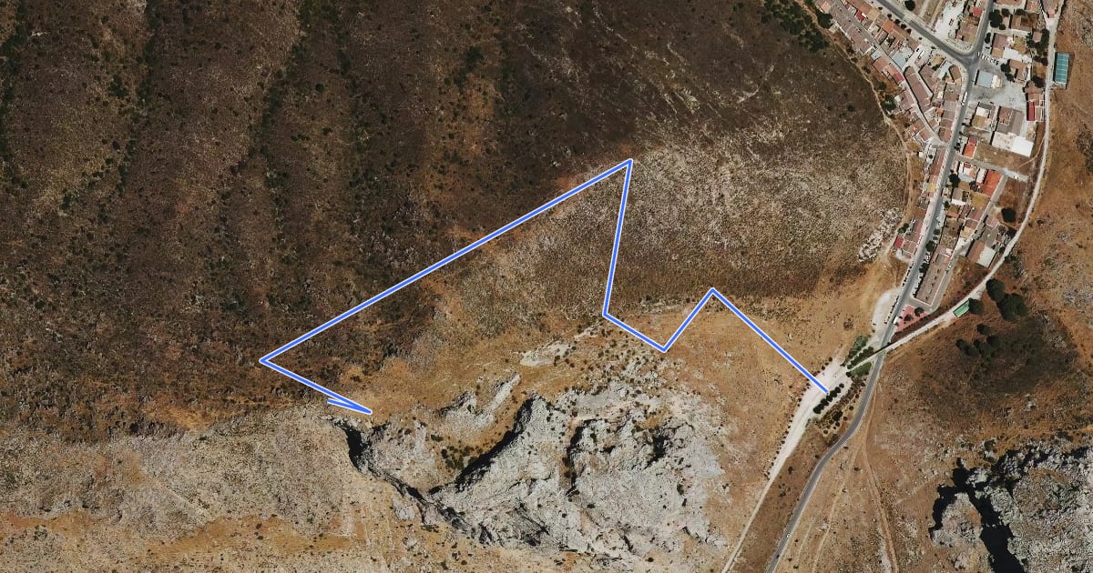 Маршрут Sendero Tajo de la "U" на спутниковом снимке