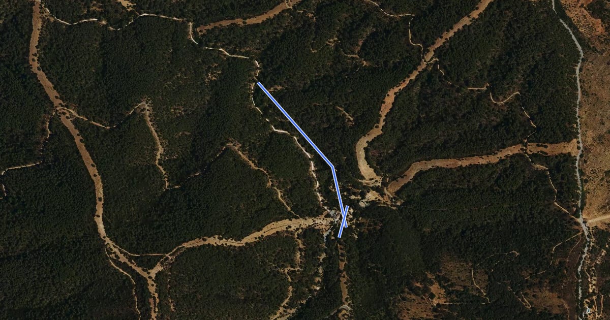 Маршрут Sendero Torrijos на спутниковом снимке