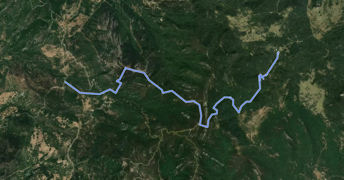 Маршрут Sendero Travesía del Aljibe на спутниковом снимке