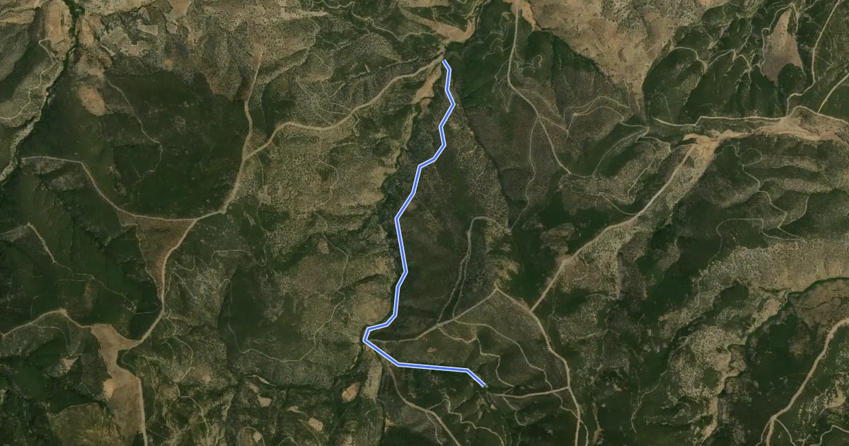Маршрут Sendero Ubeire на спутниковом снимке