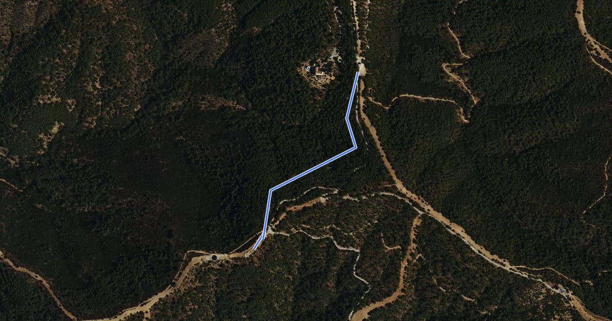 Маршрут Sendero Umbría de Contadoras на спутниковом снимке