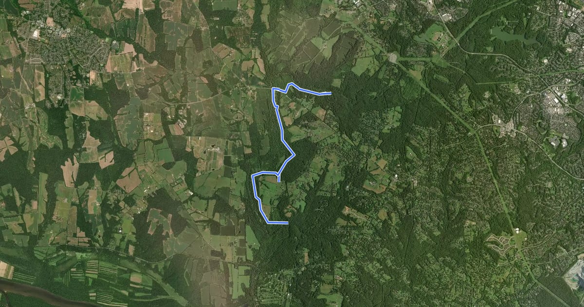 Маршрут Seneca Greenway на спутниковом снимке