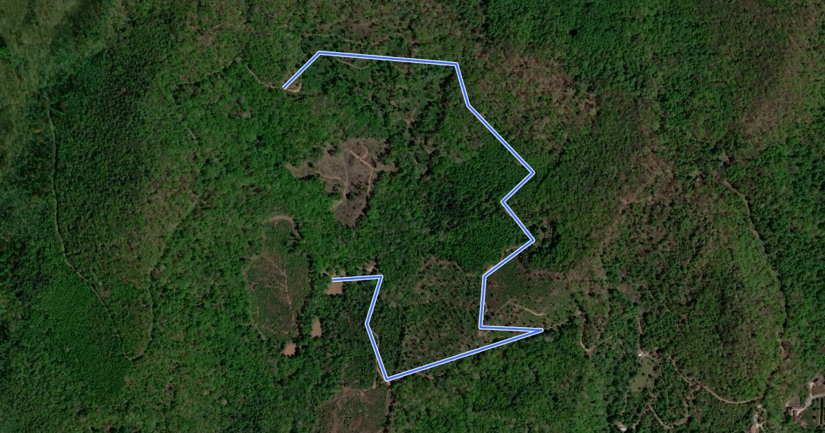 Маршрут Seniard Creek Trail на спутниковом снимке
