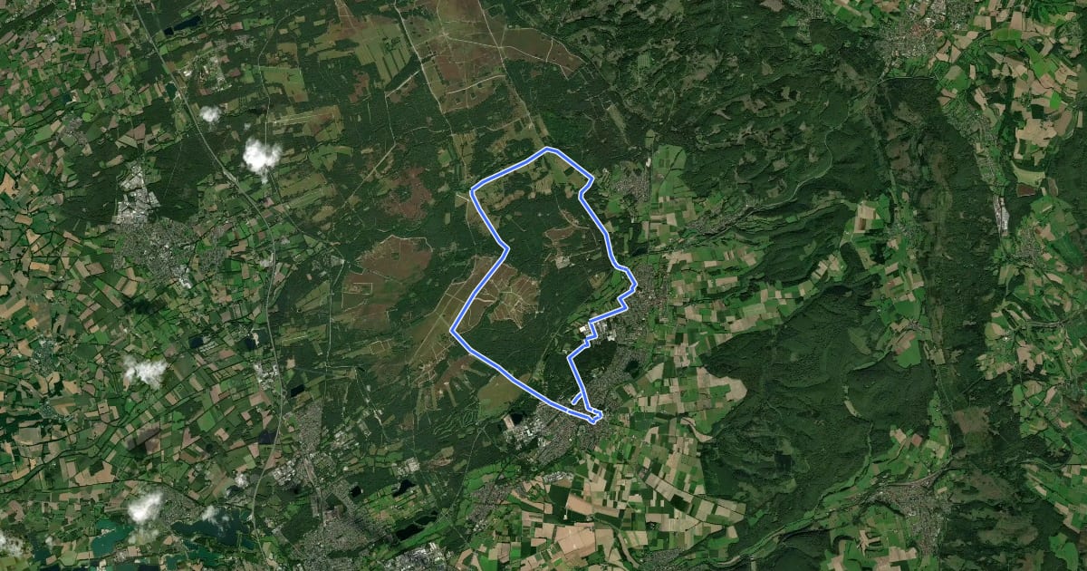 Маршрут Senneroute на спутниковом снимке