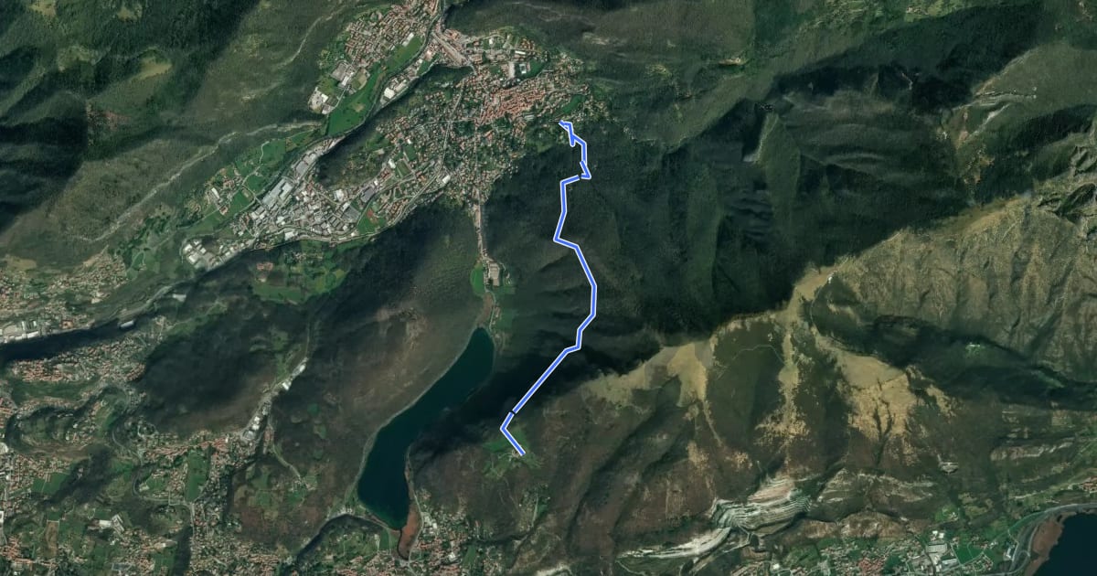 Маршрут Senterun на спутниковом снимке