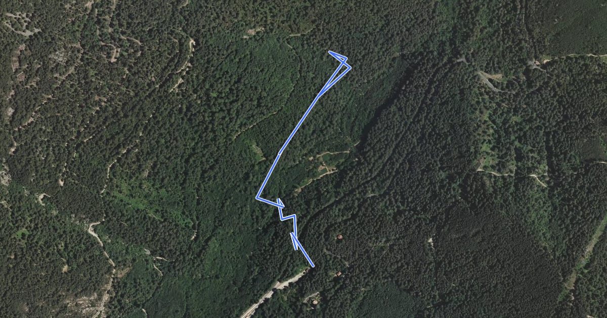 Маршрут Sentier archéologique на спутниковом снимке