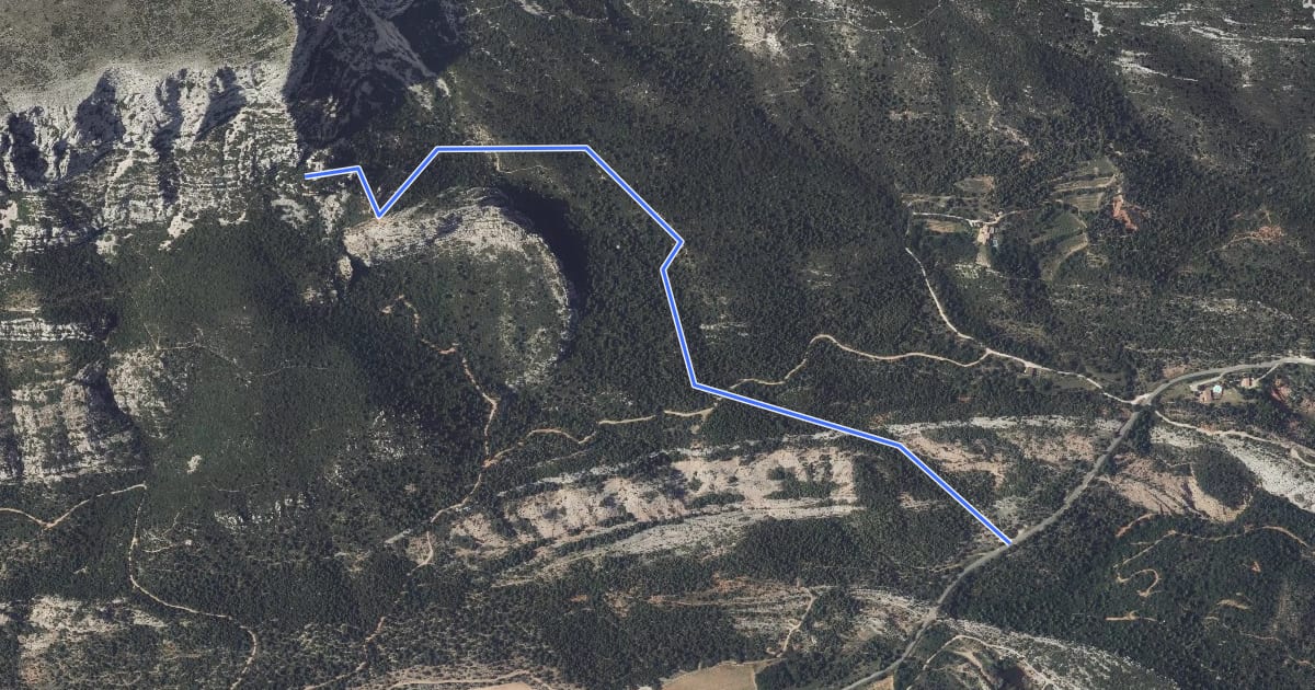 Маршрут Sentier Baudino на спутниковом снимке