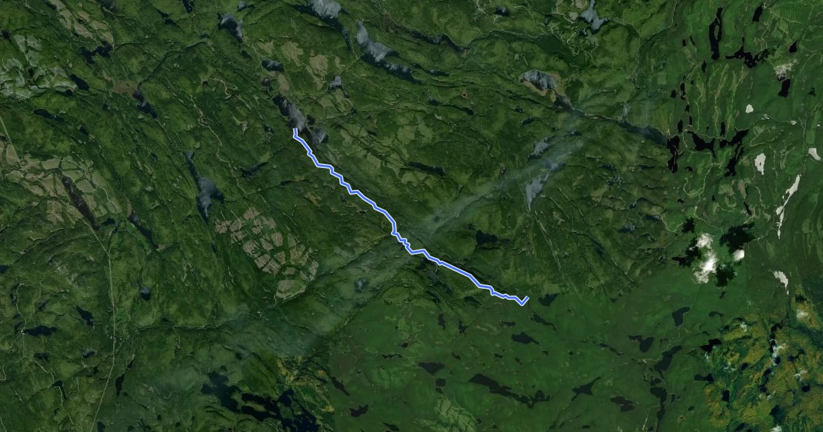Маршрут Sentier Chériore на спутниковом снимке